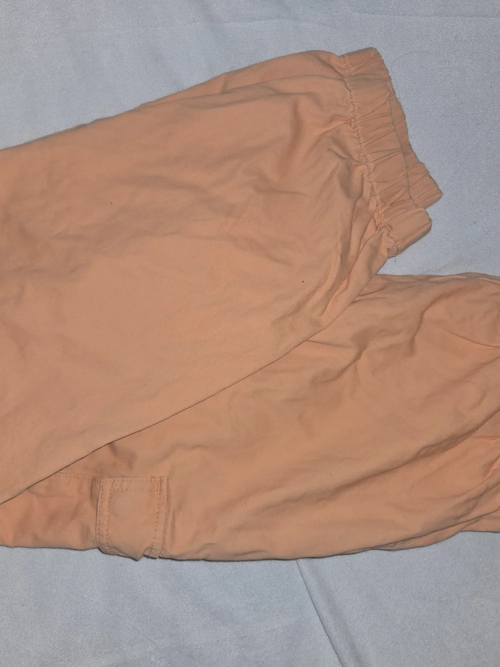 Women's Cargo Jogger Pants - Peach